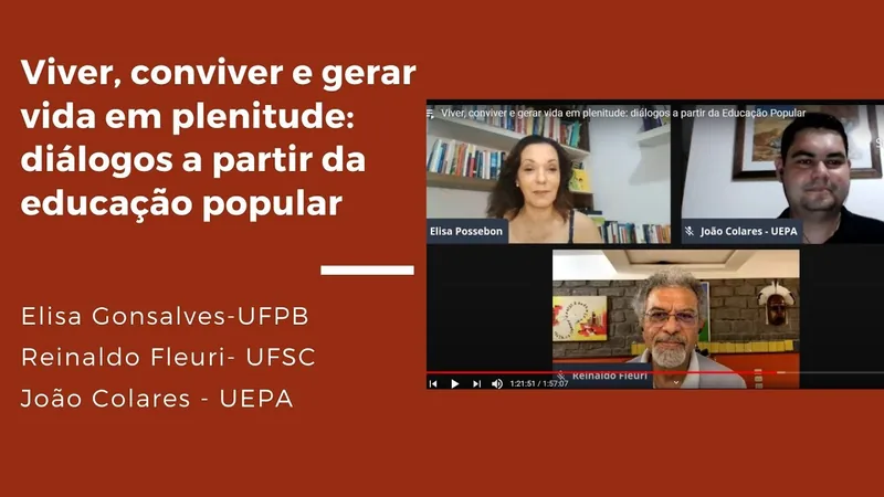 Miniatura do vídeo: Viver, conviver e gerar vida em plenitude: diálogos a partir da Educação Popular